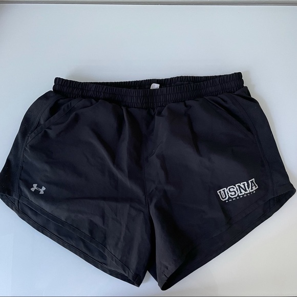 Under Armour Pants - Black Under Armour Shorts USNA logo